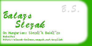 balazs slezak business card